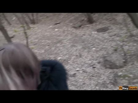 teen schoolgirl forest public